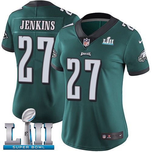 Women Philadelphia Eagles #27 Jenkins Green Limited 2018 Super Bowl NFL Jerseys->women nfl jersey->Women Jersey